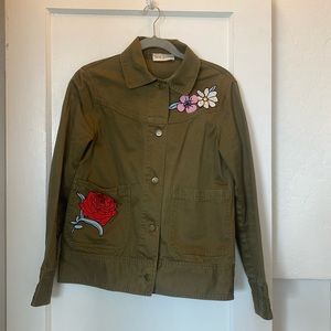 Rachel Antonoff Military Inspired Embroidered Jacket